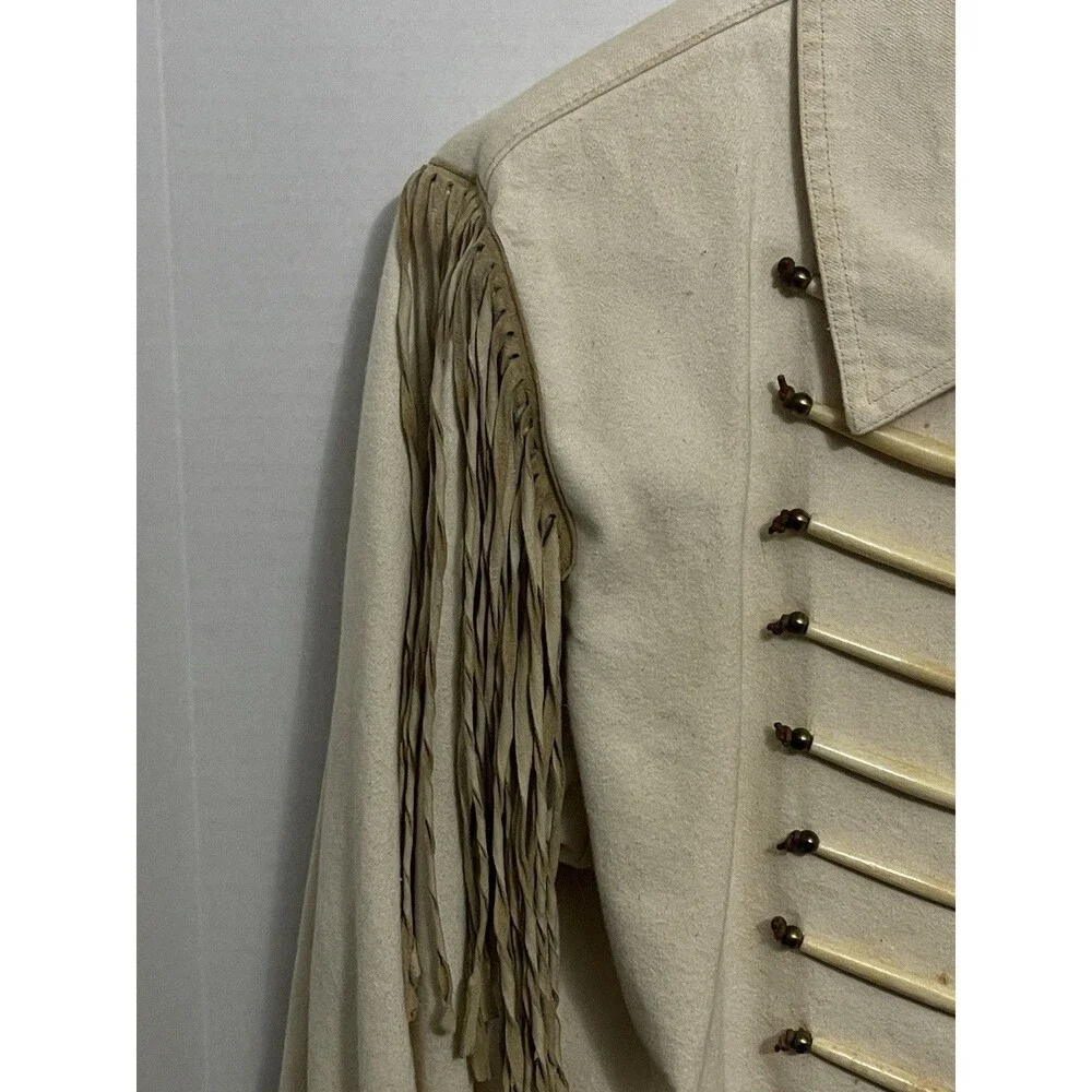 Double D Ranch Western 100 Cotton Bone Detail Fringe Size Medium (Read) - Picture 4 of 7
